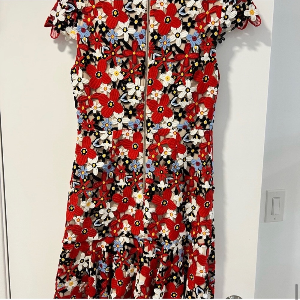 Alice and Olivia embroidered cocktail dress